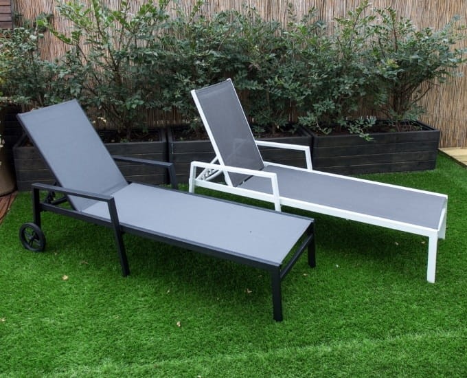 Leżak aluminiowy Toulouse biały