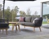 Ażurowa sofa technorattan teak Kent