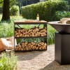 Wood Storage Dressoir Black