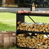 Wood Storage Dressoir Black
