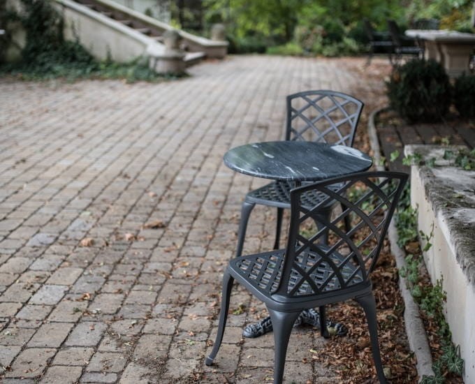 Stolik okrągły marmurowy Vichy