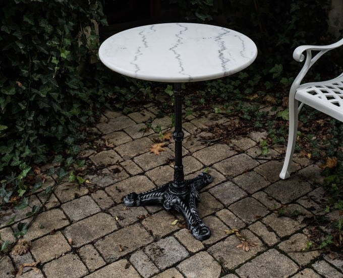 Stolik okrągły marmurowy Vichy