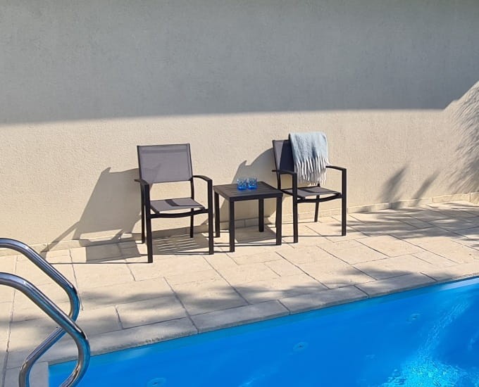 Aluminiowe krzesło ogrodowe Toulouse czarne