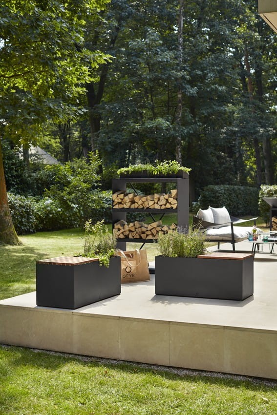 Herb Garden Bench Black