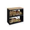 Wood Storage Dressoir Black