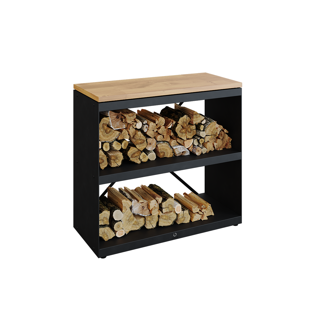 Wood Storage Dressoir Black