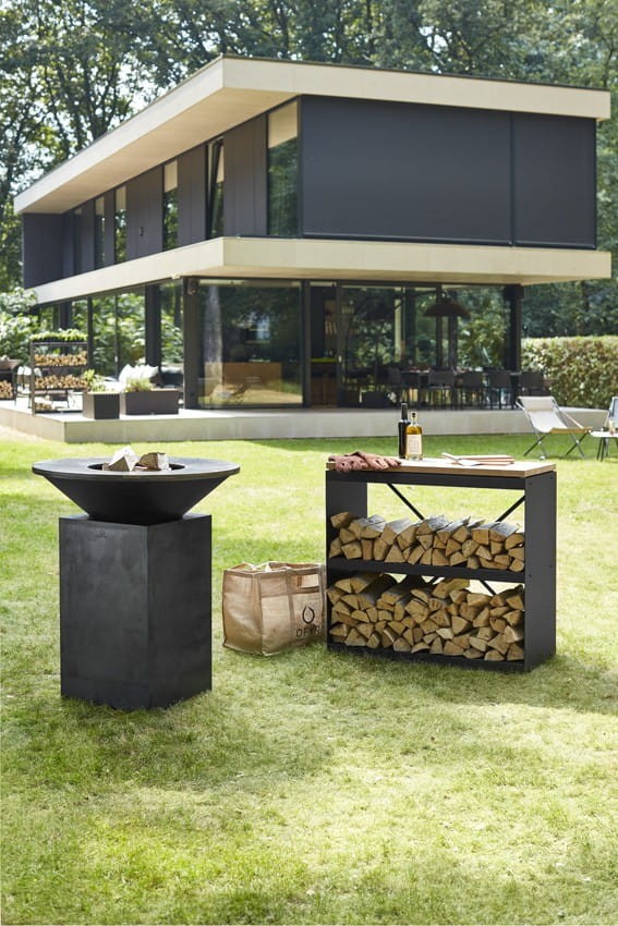 Wood Storage Dressoir Black
