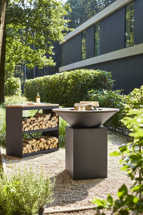 Wood Storage Dressoir Black
