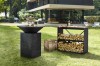 Wood Storage Dressoir Black