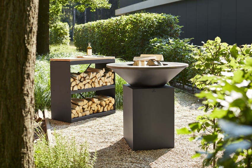 Wood Storage Dressoir Black