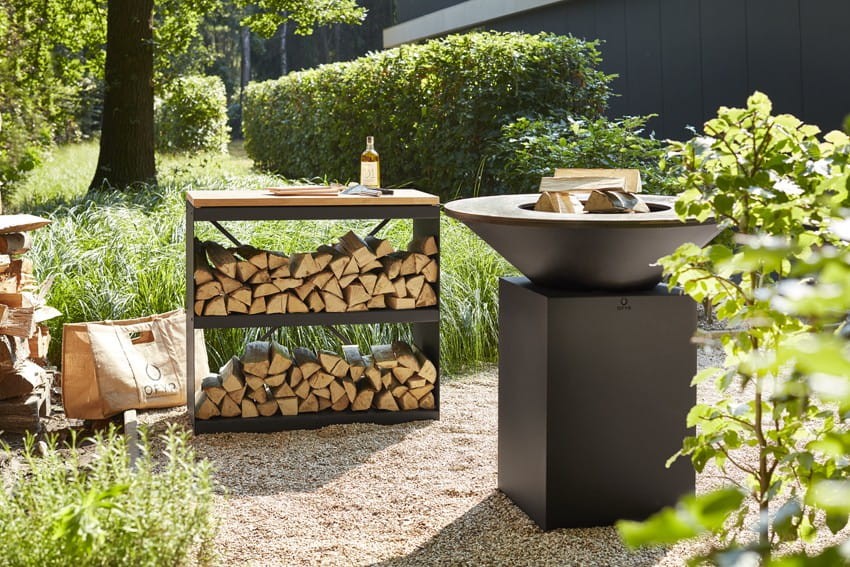 Wood Storage Dressoir Black