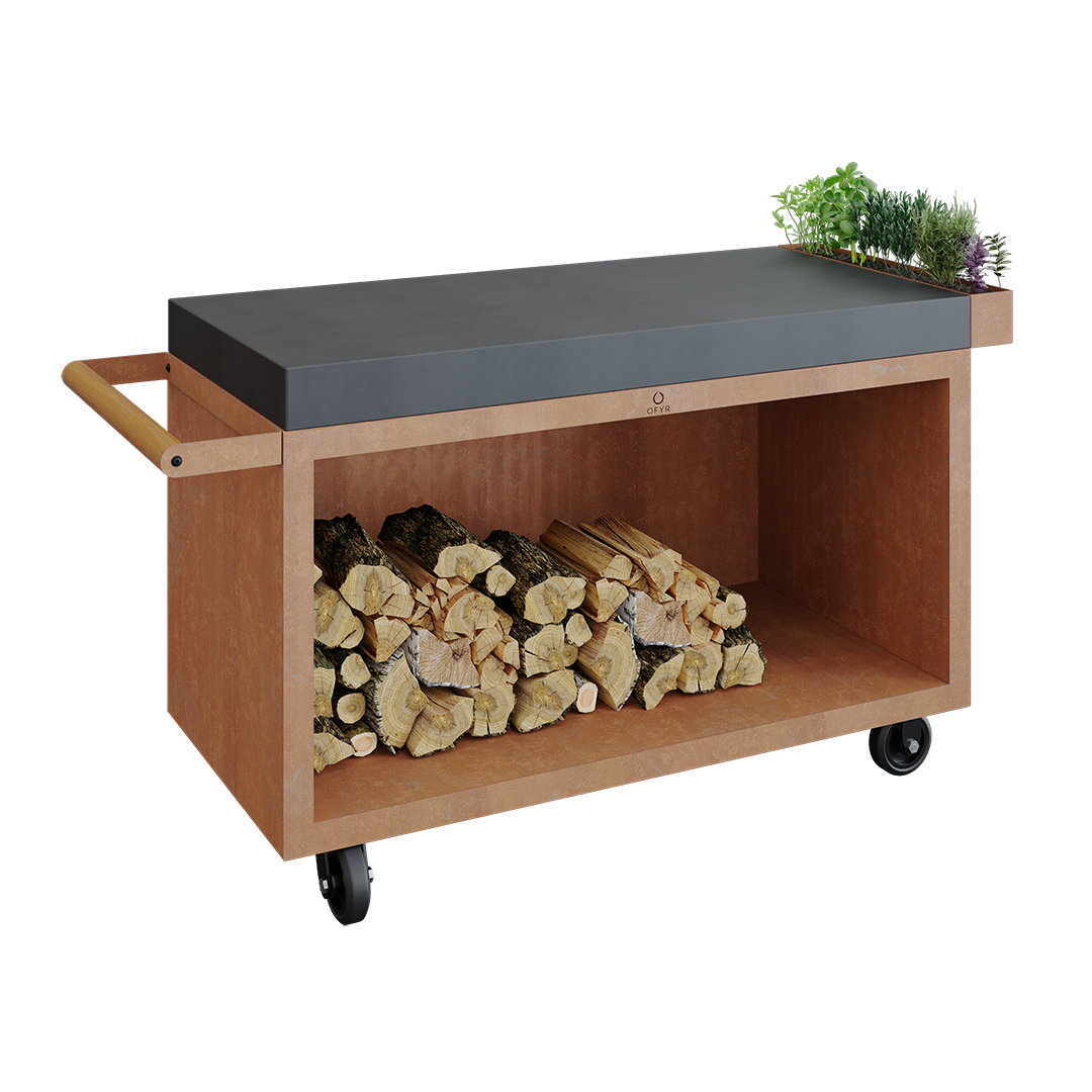 OFYR Mise en Place Table Corten 135 PRO z deską ceramiczną