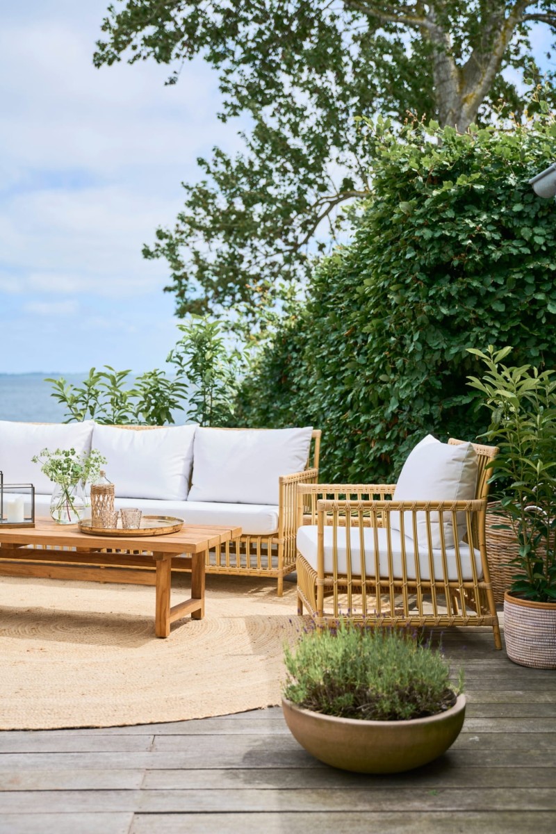 Zestaw wypoczynkowy Caroline ze stolikiem teak Julian