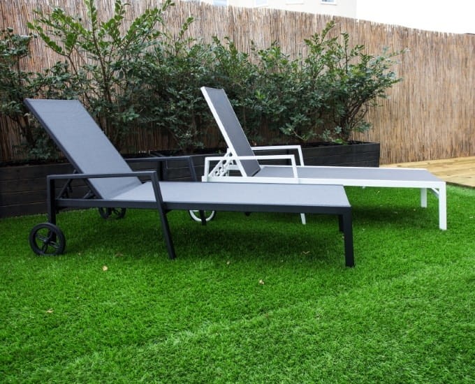Leżak aluminiowy Toulouse biały