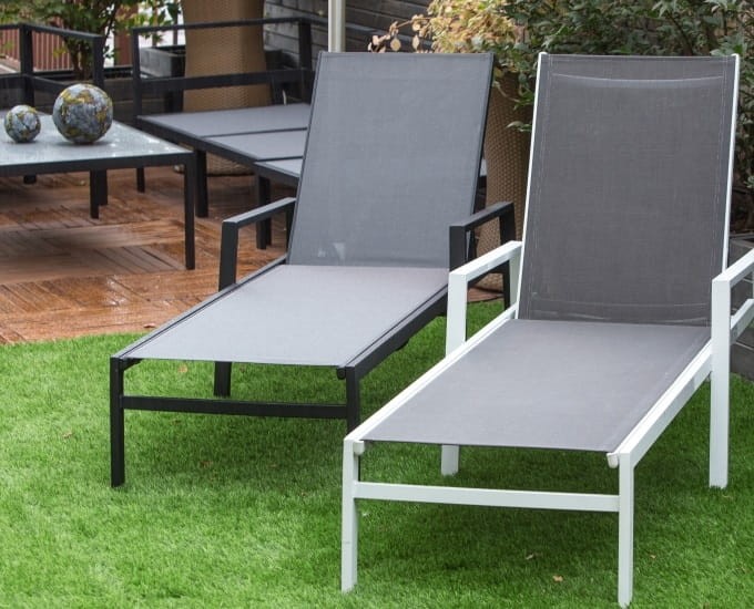 Leżak aluminiowy Toulouse biały